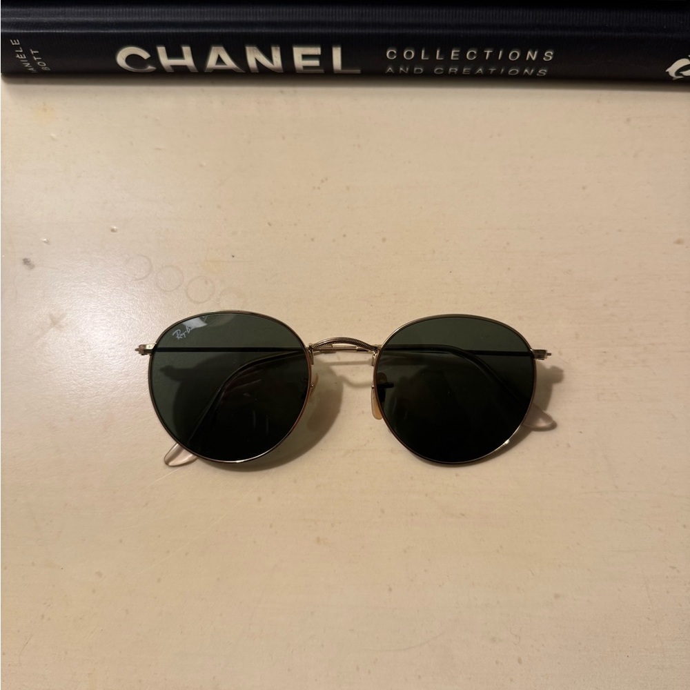 Ray Ban Round Black Arista Sunglasses